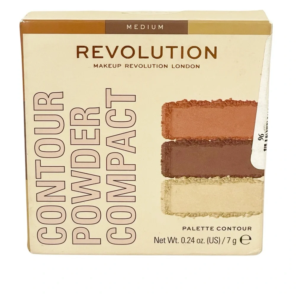 Revolution Contour Powder Compact Palette Shade Medium Highlight Shade Contour
